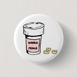 anxiety xanax peace 缶バッジ