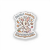 Anxious Bunny Snack Alert Sticker シール (正面)