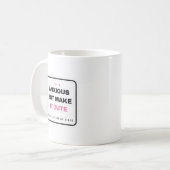Anxious But Make It Cute Funny Mug コーヒーマグカップ (正面左)