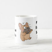 Anxious French Bulldog Cartoon Coffee Mug コーヒーマグカップ (中央)