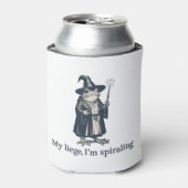 Anxious Frog Wizard Funny ADHD Neurodiversity 缶クーラー (缶正面)