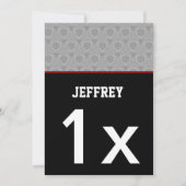 Anyまた10代のはTWEEN誕生日シモダンルバーブラックA1Z 招待状 (正面)