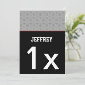 Anyまた10代のはTWEEN誕生日シモダンルバーブラックA1Z 招待状 (スタンド正面)