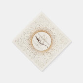 ANYアニバーサリーエレガントモノグラムナプキン スタンダードカクテルナプキン (角)