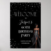 ANYイベント – アフリカ系アメリカ人グラマー歓迎サイン ポスター (正面)