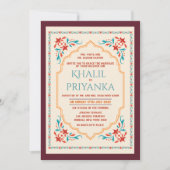 ANYイベント-インディアン結婚のブライダル招待状 招待状 (正面)