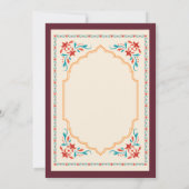 ANYイベント-インディアン結婚のブライダル招待状 招待状 (裏面)