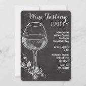 ANYイベント-チョークワイングラス招待状 招待状 (正面)