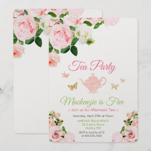 ANYイベント-フローラティーパーティの招待状 招待状