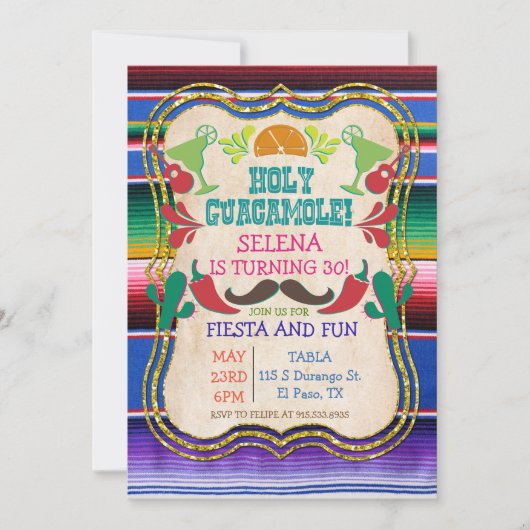 ANYイベント – メキシカンフィエスタパーティの招待状 招待状 (正面)