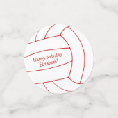 ANYカスタムカラーバレーボール誕生日またはチームパーティー コンフェッティ (スモール正面)