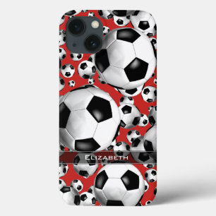 ANYカスタムカラー女の子のサッカーボール iPhone 13ケース
