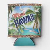 ANYトロピカルビーチバケーションカッコいいヴィンテージサーフショップ 缶クーラー