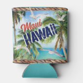 ANYトロピカルビーチバケーションカッコいいヴィンテージサーフショップ 缶クーラー