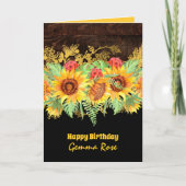 ANY大事な行事素朴ひまわり カード (正面)