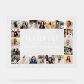 ANY誕生日ウェルカムスクリプト20フォトコラージュパーティー アクリルサイン (正面)