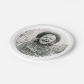 ANY誕生日シックスタイリッシュタイポグラフィフォトパーティー ペーパープレート (アングル)