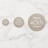 ANY誕生日応援シンプル素朴Kraftフェイク紙 コンフェッティ (裏面)