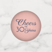 ANY誕生日応援ネイビーおよびフェイクバラゴールドフォイル コンフェッティ (スモール正面)