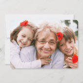 ANY誕生日2フォトシンプルパーティー白黒 招待状 (裏面)