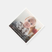 ANY誕生日「This Kid」フォトモダンオーバーレイ スタンダードカクテルナプキン (角)