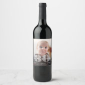 ANY誕生日「This Kid」フォトモダンオーバーレイ ワインラベル (正面)