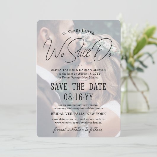 ANY アニバーサリー 2 フォトオーバーレイ 私たちまだパーティする セーブザデート (スタンド正面)