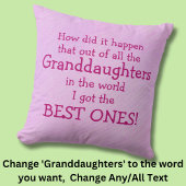 ANY カスタマイズ文字 – 孫娘への贈り物 クッション