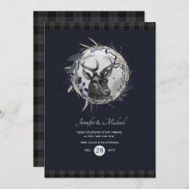 ANY 招待状 - ブルーグレー タルタン ウィンター ステージ