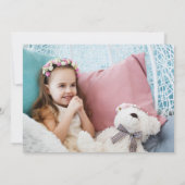 ANY AGEピンクバルーン&レインボウ2フォト誕生日 招待状 (裏面)