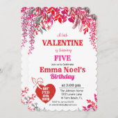ANY AGEフローラバレンタインデー誕生日招待状 招待状 (正面/裏面)