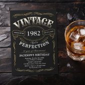 Any Ageヴィンテージウイスキーをテーマにした誕生日招待状 招待状