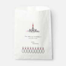 Any Age白いモダンボーリングシンプル誕生日パーティー