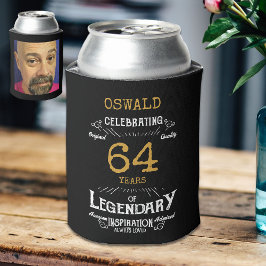 Any Age誕生日ブラック金ゴールド伝説的な写真 缶クーラー