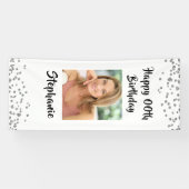 ANY AGE誕生日紙吹雪スクリプトフォトドア 横断幕 (横)