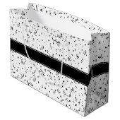 Any Age誕生日-白黒パーティーテーマ ラージペーパーバッグ (裏面アングル)