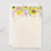 ANY AGE – ひまわり誕生日招待状 招待状 (裏面)