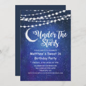 ANY AGE – アンダーザスターズ誕生日招待状 招待状 (正面/裏面)