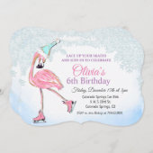 ANY AGE – ウィンターアイススケートで滑る誕生日招待状 招待状 (正面/裏面)