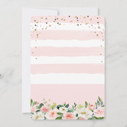 ANY AGE – エレファントガール誕生日招待状 招待状 (裏面)