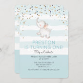 ANY AGE – エレファントボーイ誕生日招待状 招待状 (正面/裏面)