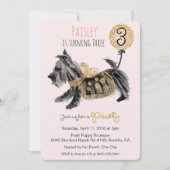 ANY AGE -オートクチュール子犬誕生日招待状 招待状 (正面)