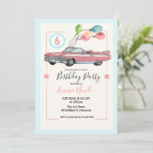 ANY AGE – カーガールバースデーパーティー 招待状 (スタンド正面)