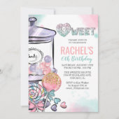 ANY AGE – キャンディテーマ誕生日招待状 招待状 (正面)