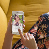 Any Age シンプル Photo Birthday Party 招待状