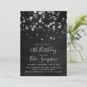 ANY AGE – ダイヤモンドカルクボード誕生日招待状 招待状 (スタンド正面)