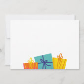 ANY AGE – デュアル兄弟姉妹誕生日招待状 招待状 (裏面)