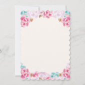 ANY AGE – バタフライ誕生日招待状 招待状 (裏面)