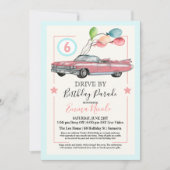 ANY AGE – バーチャルガール誕生日パーティーでドライブ 招待状 (正面)