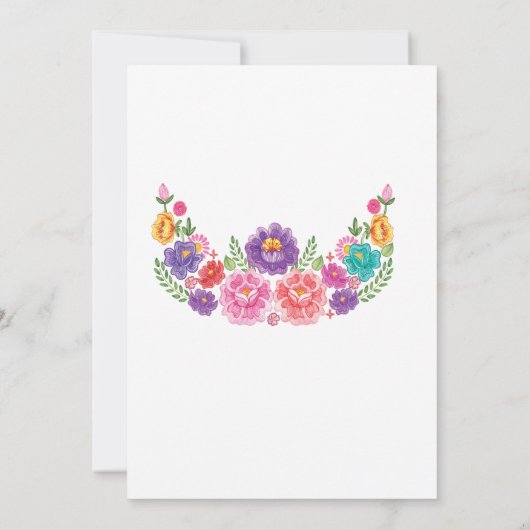 ANY AGE – フィエスタフローラ誕生日招待状 招待状 (裏面)